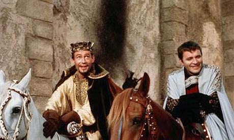 Bosom buddies: Peter O'Toole and Richard Burton galavant together in the lavish "Becket"