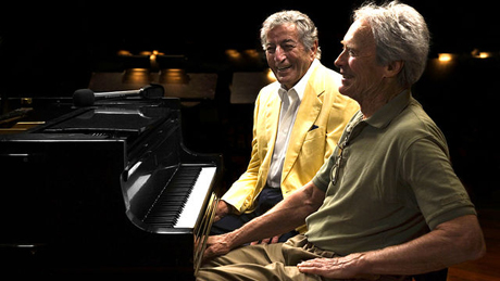 Legends in our own time: Tony Bennett and Clint Eastwood share a laugh in "Tony Bennett: The Music Never Ends"