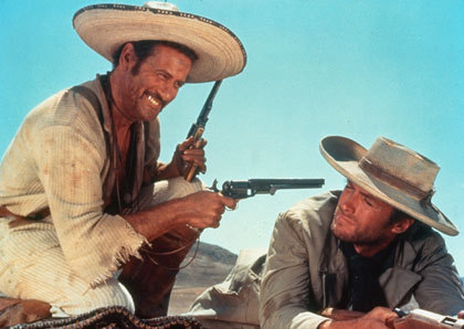 Eli Wallach and Clint Eastwood are Westerns' odd couple in "The Good, the Bad and the Ugly"