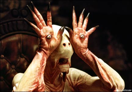 "I'm NOT ready for my close-up, Mr. DeMille!": Doug Jones as Goatboy in Guillermo del Toro's "Pan's Labyrinth"